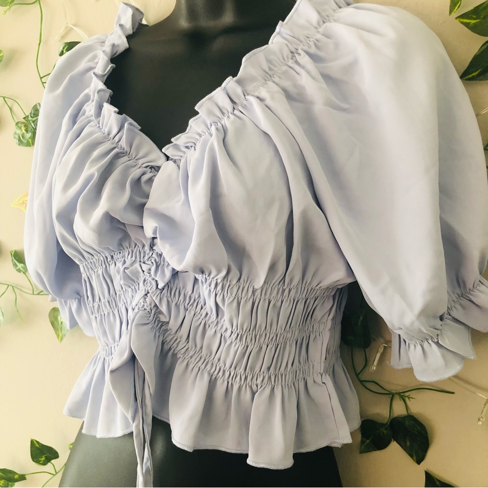 Baby blue blouse